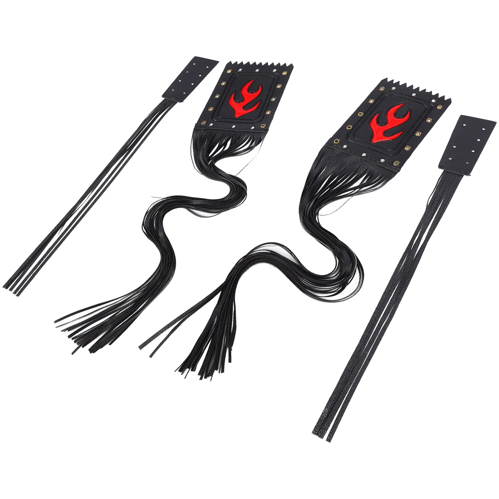 2Pcs Motorcycle Handlebar Tassels Streamers Retro Style Brake Clutch Lever Covers Motorcycle Accessories
