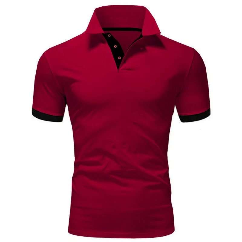 Men\'s Short Sleeve Polo Shirts Casual Slim Fit Basic Designed Shirts Quick-drying Anti-wrinkle Tops