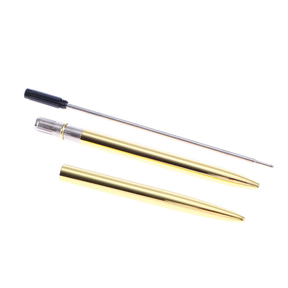 6Pcs Silver Metal Ballpoint Pens Streamlined Design Luxurious Touch Lightweight Craftsmanship School Office Supplies Gift Set
