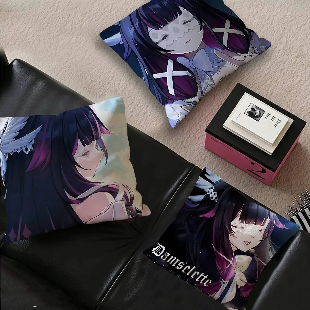 Genshin Impact Columbina Pillow Gift Home Office Decoration Bedroom Sofa Car Cushion Cover case 45x45