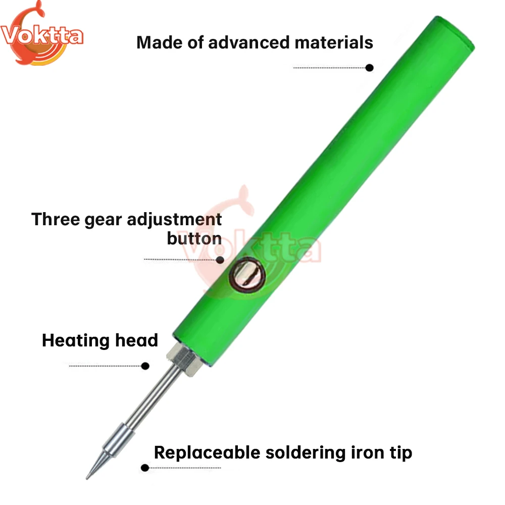 510 Thread Battery Pen Solder Iron Adjustable Voltage Smart Power Pen USB Electric Soldering Iron Heating Devices Welding Tools