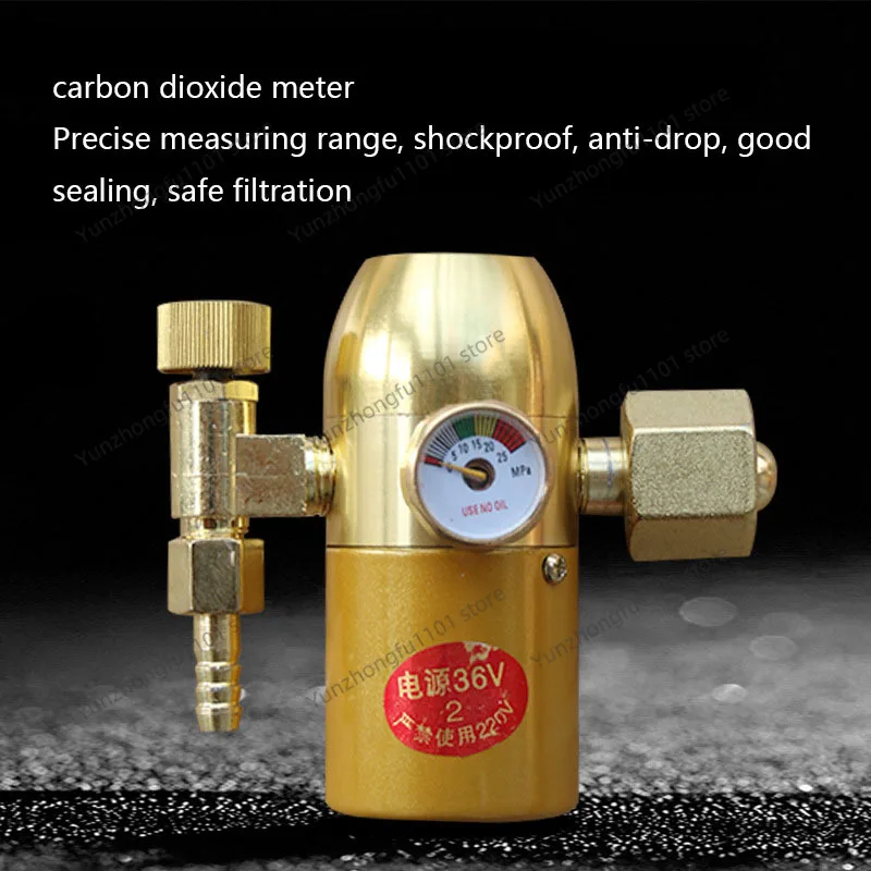 Miniature Carbon Dioxide Meter CO2 Decompression Meter Second Welding Machine Decompression Valve 36V 220V