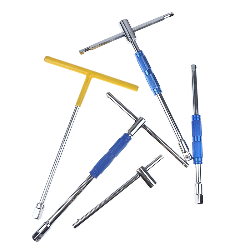 Multifunctional T-Handle Socket Wrench Set With Interchangeable Sockets And Lever Bar: A User-Friendly Hand Tool For Repair Work
