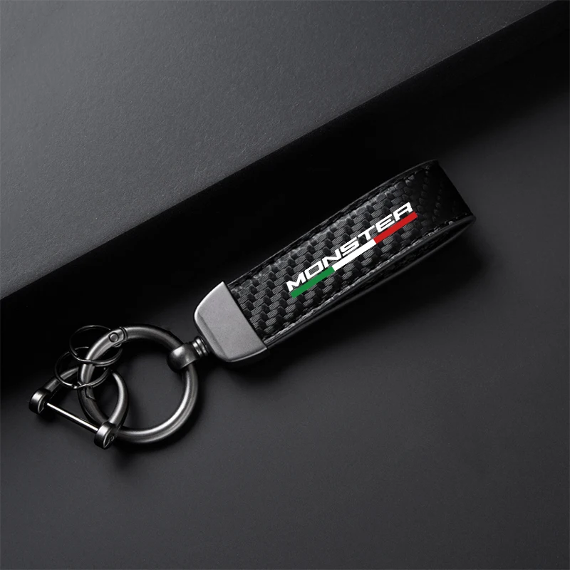 

NEW Motorcycle Accessories High-Grade Leather Keychain Holder Keyring For Ducati Monster ST2 M 919 750 620 600 400