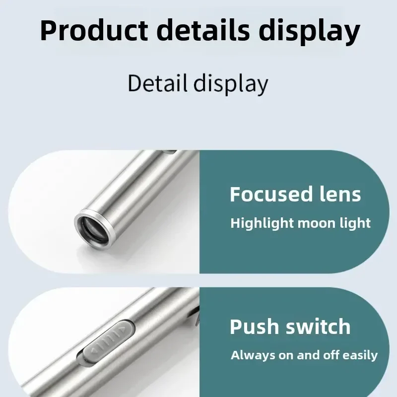 미니 휴대용 의료용 핸드헬드 LED 펜 라이트 플래시라이트 USB 충전식 치과 간호사 플래시라이트 충전식 경량 사용이 간편함