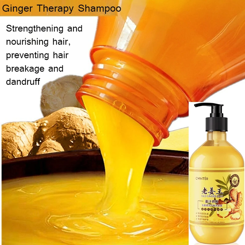Ginger King Shampoo 500ml Soft and Balanced Smooth Hair Mask Hydrating Moisturizing Wash Kit