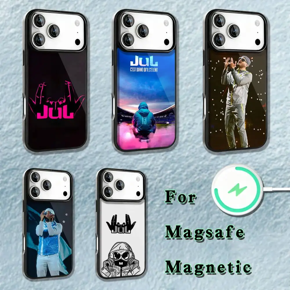 

Rapper J-JUL Phone Case For iPhone 17,16,15,14,13,12,11,Pro,Max,Plus,Mini,SE4,E Magnetic Magsafe Wireless Charging