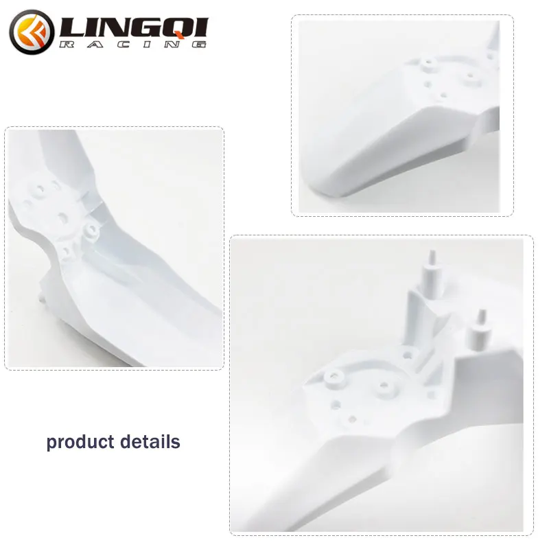 LINGQI Motorcycle CRF110 Front Fender PP Plastic Mudguard For CRF 110 110cc Motocross Dirt Pit Bike Parts
