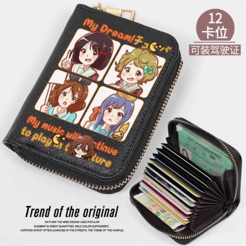 

Anime Kawashima Sapphire Oumae Kumiko Fashion Wallet PU Purse Card Coin Zipper Cash Holder Bag Cosplay Gift B2350