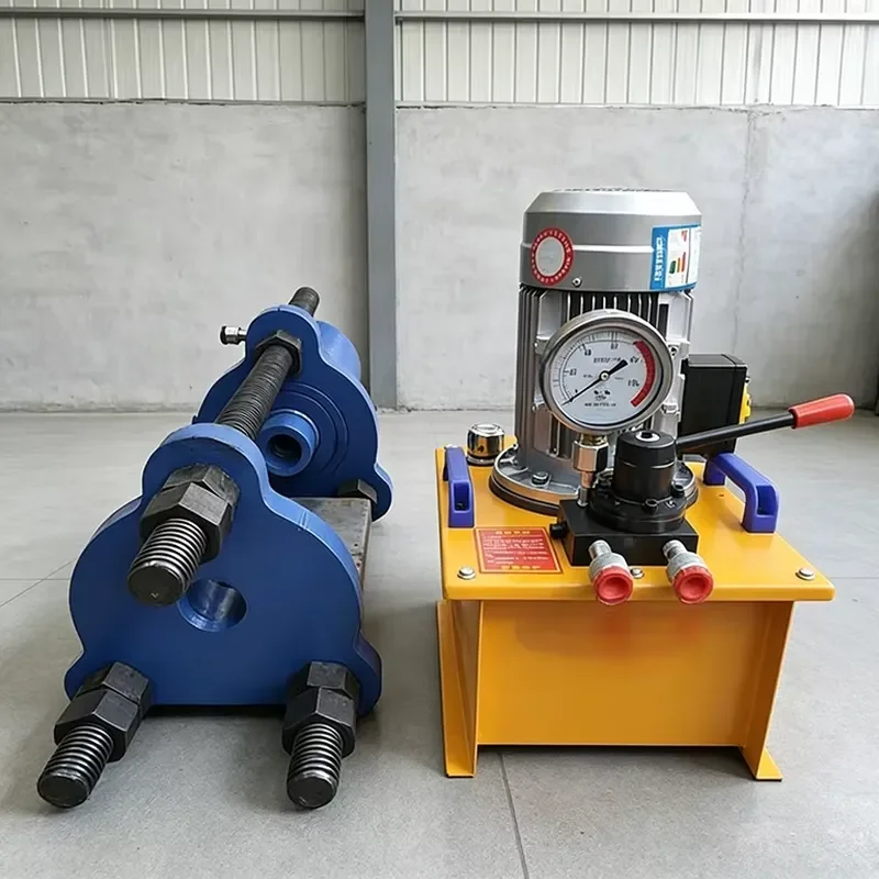 Portable Hydraulic Track Pin Press Machine 50kg Max Hand Force Large Displacement Manual Reversing Pump Equipment