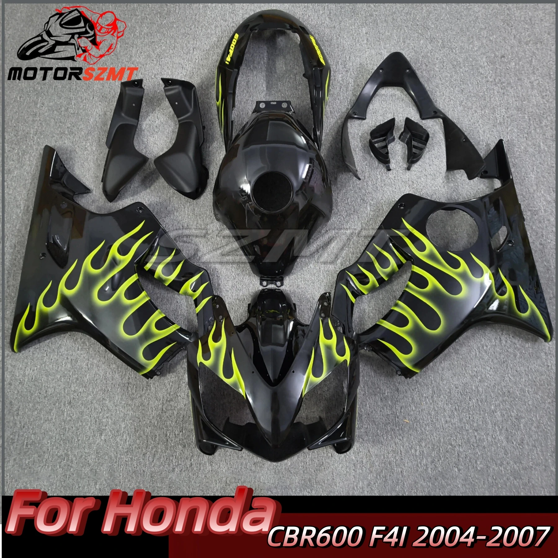 

For Honda Cbr600 2004 - 2007 Plastic Fairings CBR 600 2004 Red Black Grey Body Kits CBR600 F4i 04 05 Fairings Unpainted