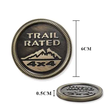 吉普車3D金屬徽章車身後備箱雪山設計貼紙,適用於自由俠、指南者、大切諾基、牧馬人、愛國者、盧比肯車型 8 最佳銷售 吉普叛逆者(Jeep Renegade)的配件 - №8