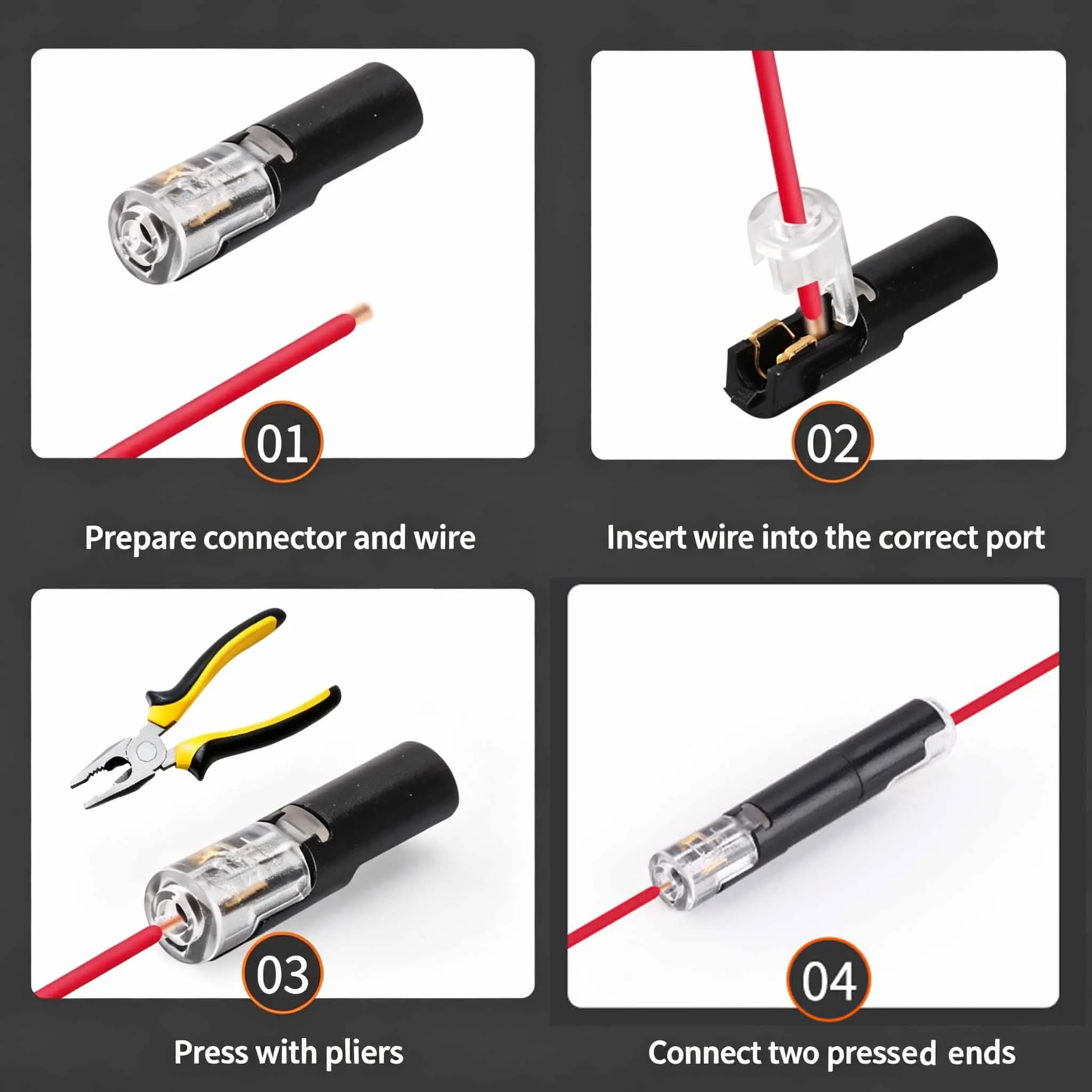 1/2/3 Pin Quick Wire Connector D1 D2 D3 No Stripping Cable Terminal Detachable Wire Interconnect Automotive LED Light Connectors
