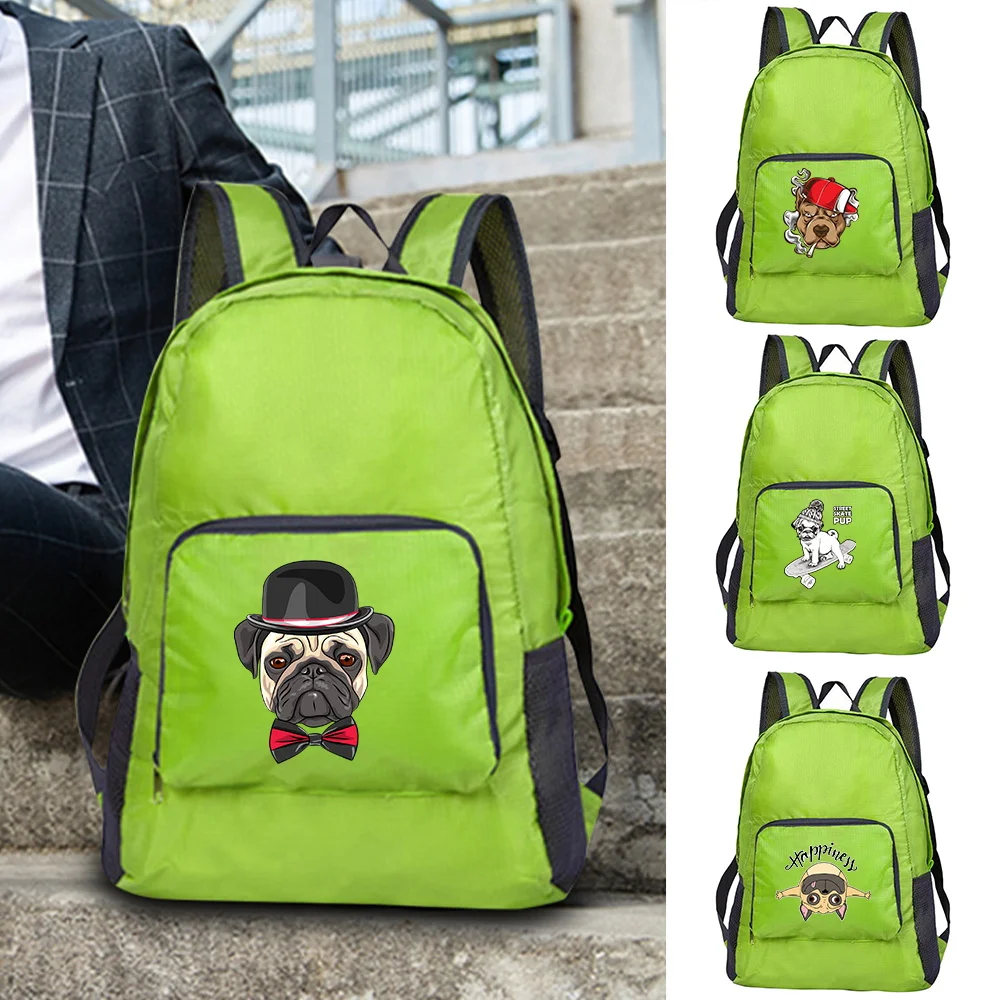 

Backpack 2026 Portable Ultralight Foldable Daypack Dog Print Organizer for Women Bags Travel Backpacks Men Mountaineering Pack