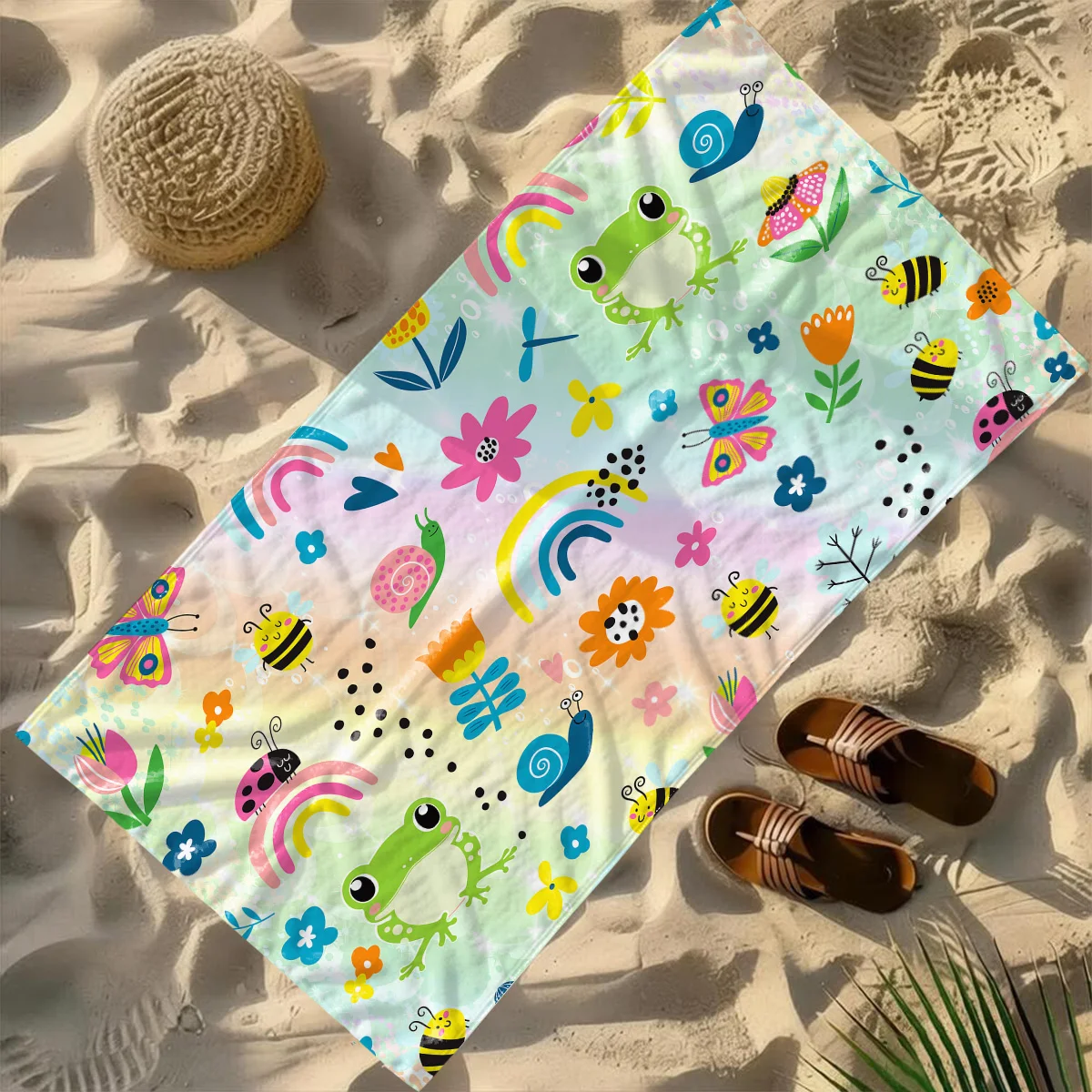 

Personalized Red-crowned Crane Towel, Oversized Custom Pattern Pool Towel For Kids Girls Women Vacation Gift Picnic Towel