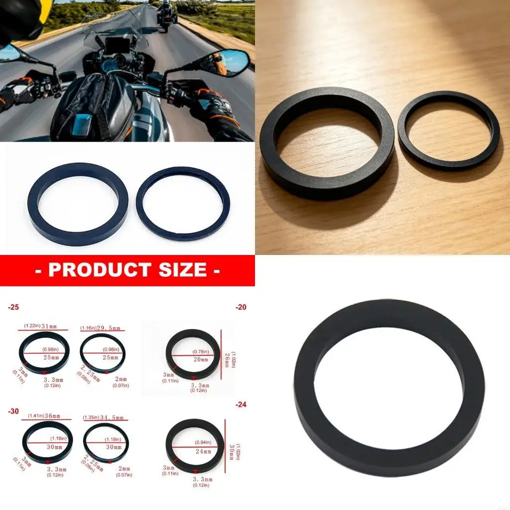 6XDF Black Rubber Brake Caliper Sealing Rings Component for Motorcycle and Electric Bike Disc Brake Repair Service Work Needs