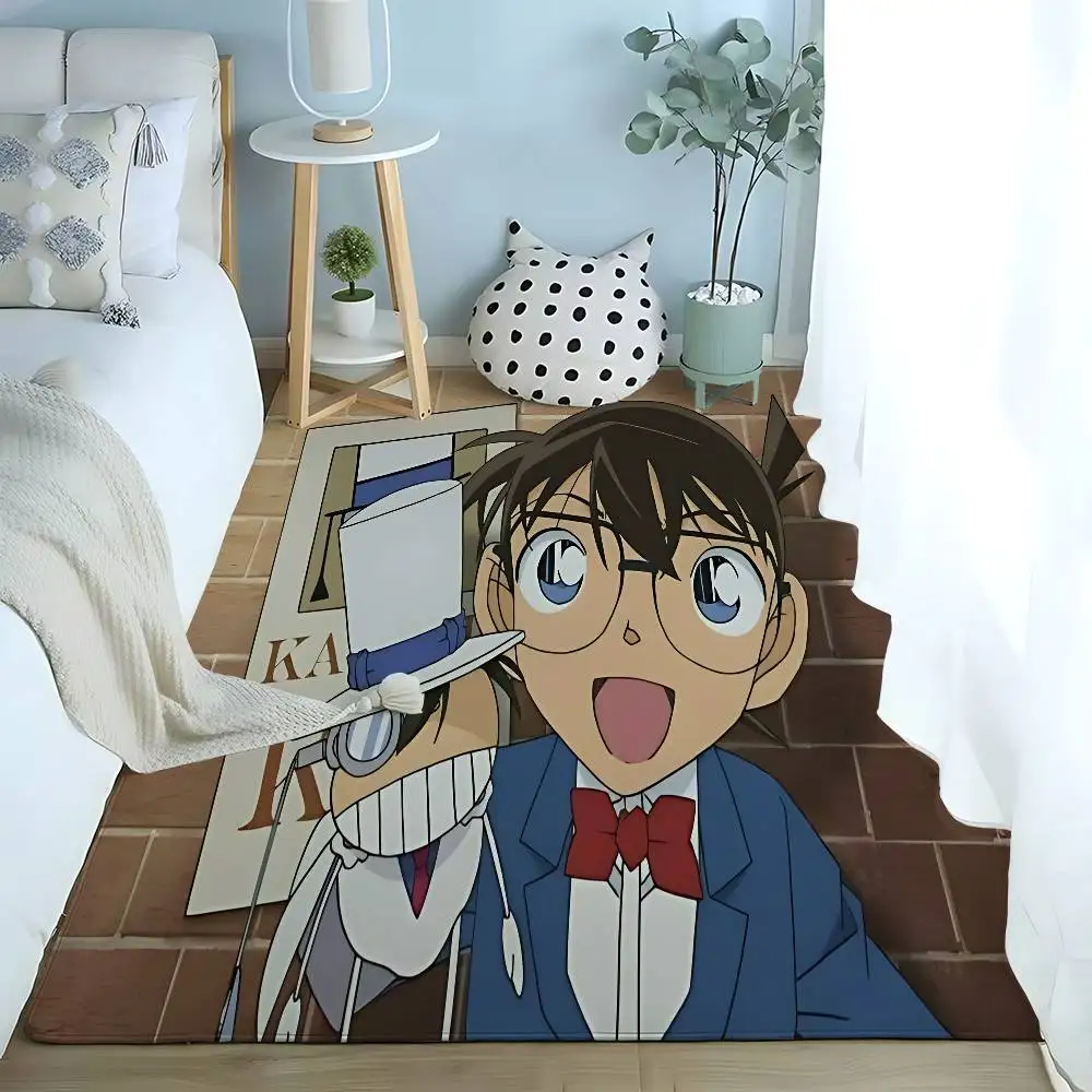Anime D-Detective Conan Floor Mats Home Laundry Rug Carpet For Living Room Decor Lounge Area Anti-slip Foot Mat Entrance Doormat