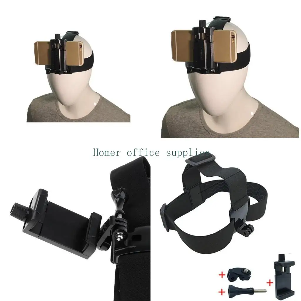 

K43B POV/Vlog Smartphone for Head Strap Mount Selfie Neck Holder Mount for All Smartphones and Action Cameras