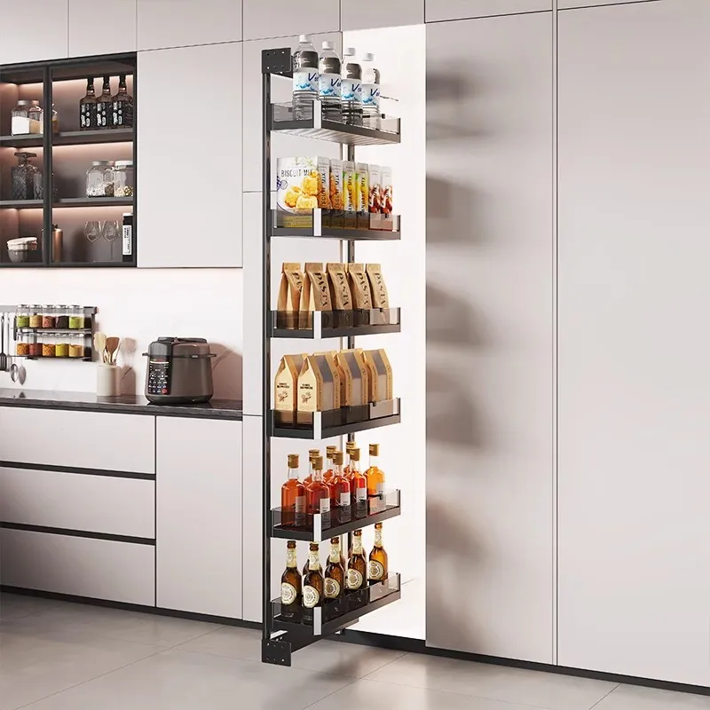 High cabinet side pull basket, refrigerator crevice rack, extremely narrow snack cabinet, drawer, deep kitchen, narrow cabinet s