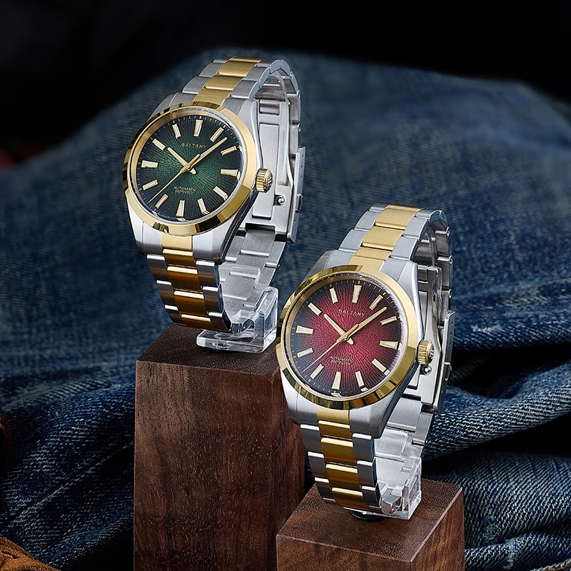 Baltany Orologio sportivo meccanico da uomo con quadrante affumicato da 39 mm S4105 Orologio da polso automatico di lusso con cristallo di zaffiro 200M impermeabile