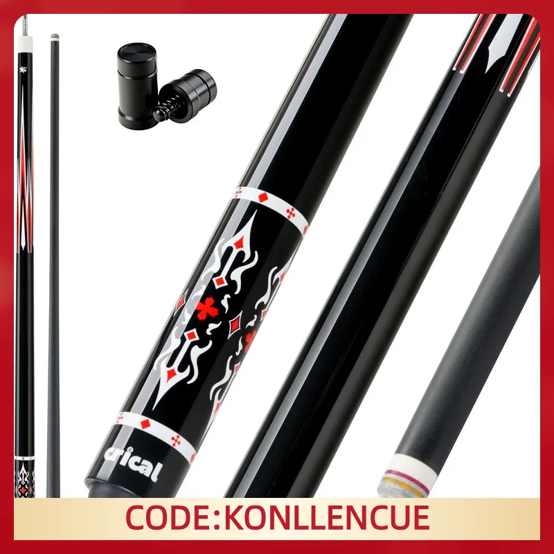 

CRICAL Cow Carbon Fiber Pool Cue Stick with 12.5mm Tip 3 * 8/8 Joint Low Deflection for Professional Billiard Cue