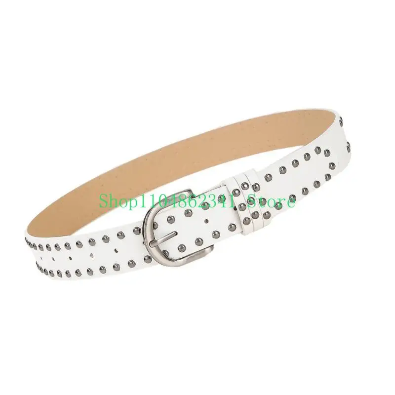 スタッズベルト レザーベルト メタルリベットベルト ピラミッドスタッドベルト ユニセックス ファッション スタッズアクセサリー ジーンズ パンツ用