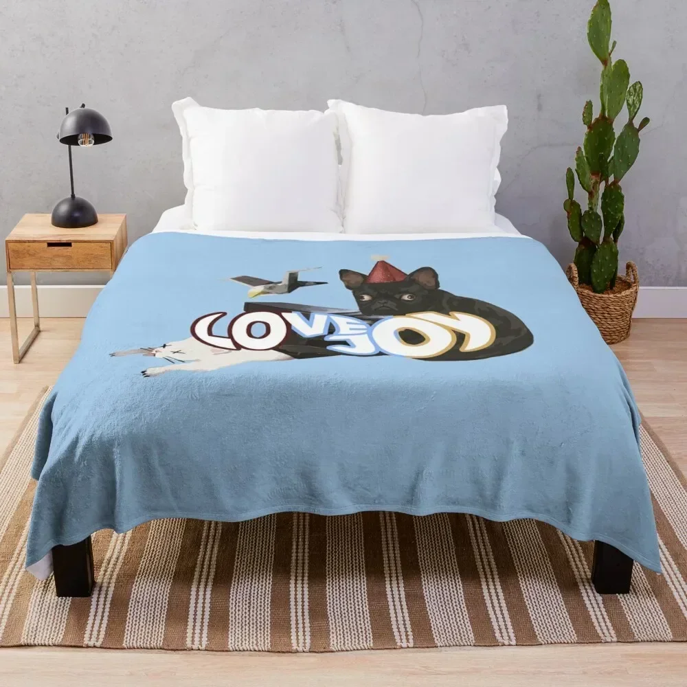

Lovejoy - 2021 Logos Throw Blanket Soft Sherpa Fleece Warm Blanket for Winter