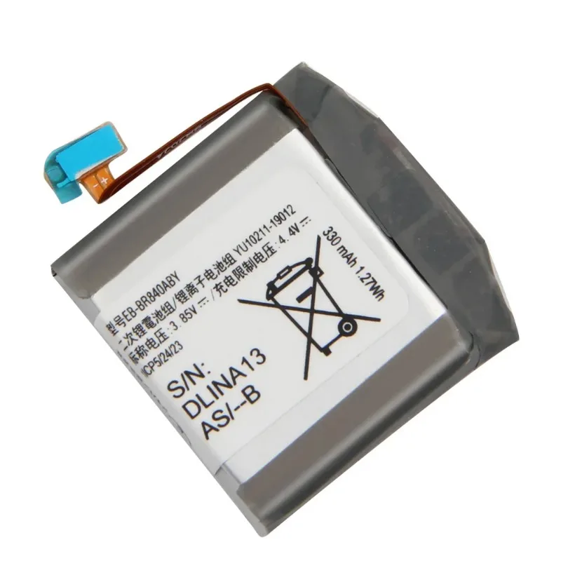 1.27Wh 330Mah Replacement Battery for Samsung Watch 3 SM-R840 SM-R845F Watch3 Version EB-BR840ABY Rechargeable Battery