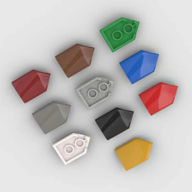 50g/84PCS 22385 Tile Special 2x3 Tile Pentagonal Block Moc Compatible with Brick DIY Children's Toy