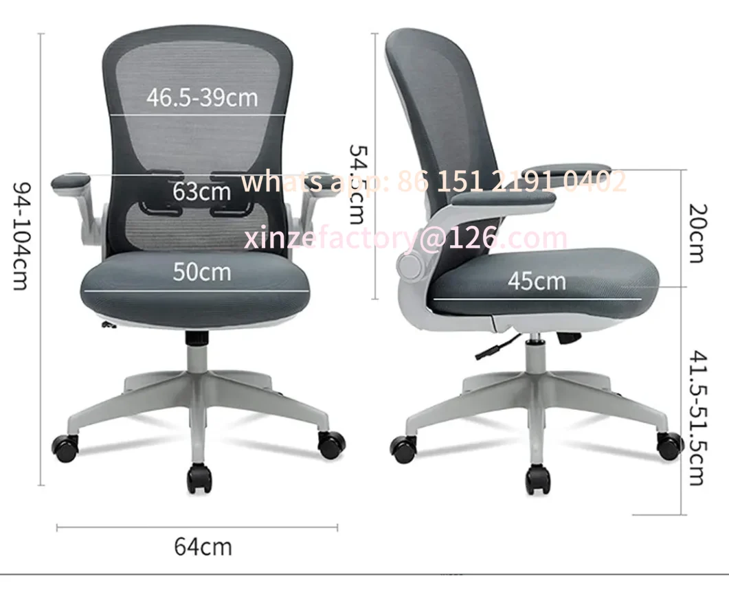 

Customizable Chair with Elastic and Adjustable Lumbar Support, Breathable Backrest, Adjustable Height and Comfo