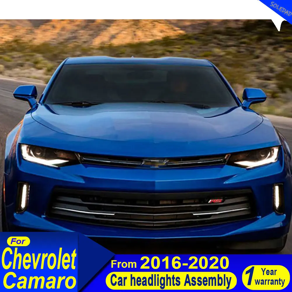 A pair Car Headlight For Chevrolet Camaro 2016 2017 2018 2019 2020 SS RS ZL Car Part Light Accessories Headlamps Plug and play