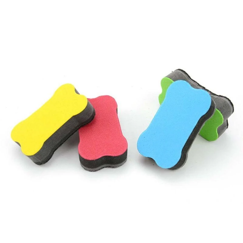 24 Pack Bone Whiteboard Dry Erasers Marker Cleaner Wipe for Home Classr