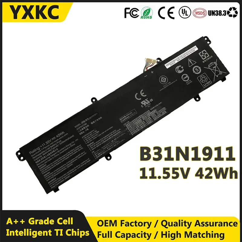 B31N1911 11.55V 42Wh Battery Replacement for ASUS VivoBook Flip 14 M413 M413DA TM420IA TM420IA K413 X413 Series Laptop C31N1911