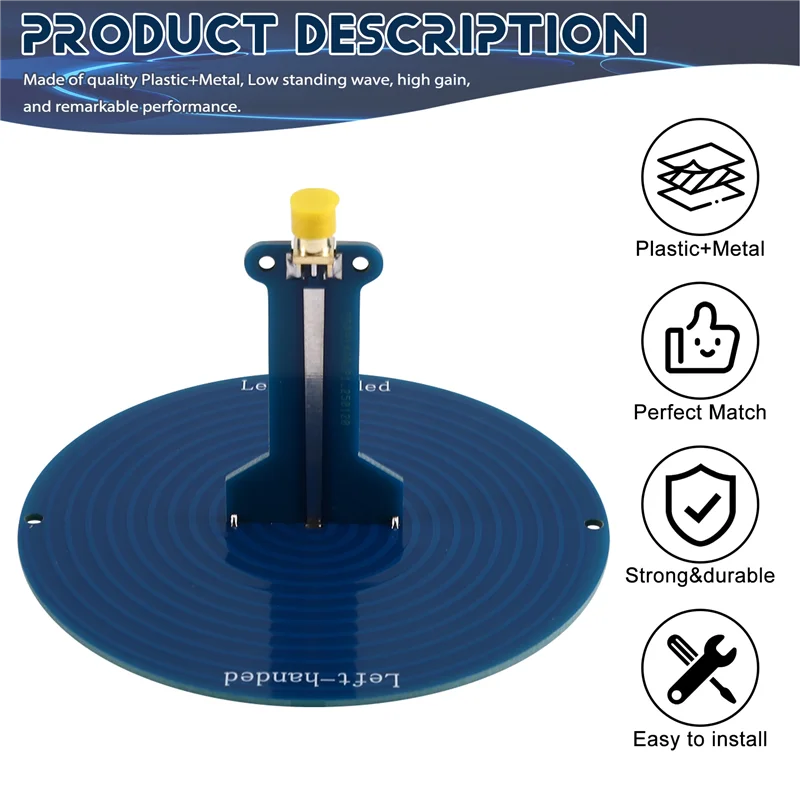 A99E-SMA 10CM UWB Ultra Wideband Antenna 120Mhz-6Ghz For Direction Finding Spectrum Analysis Broadband Measurements