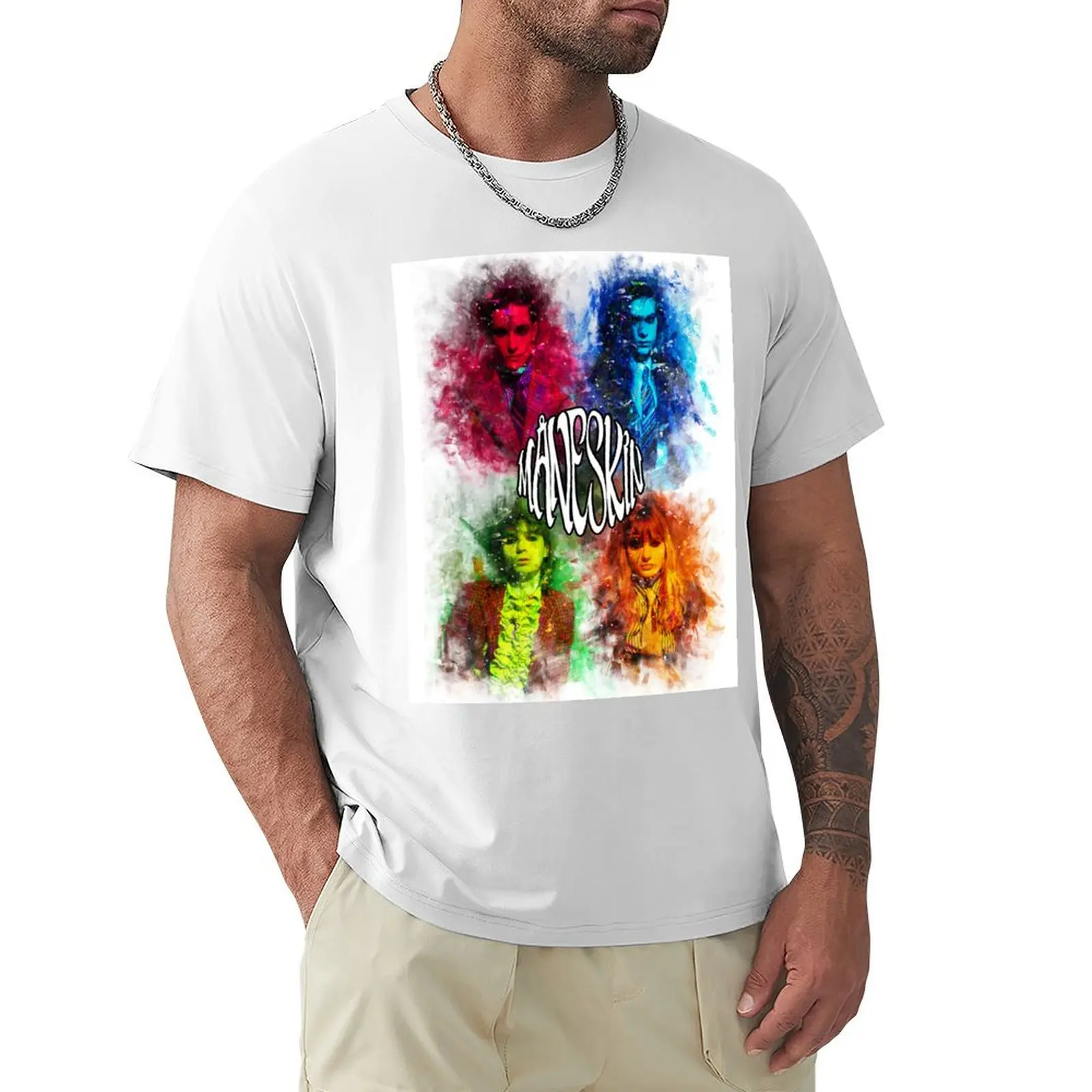 M?NESKIN Art T-shirt summer tops Aesthetic clothing men clothing