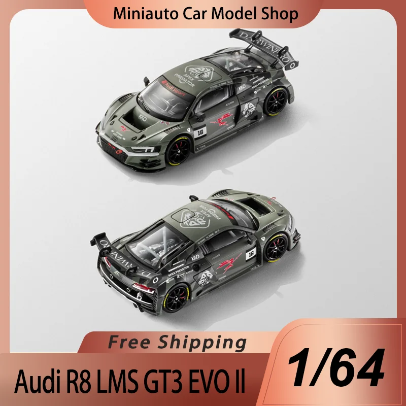 

Presale Kiloworks 1:64 Audi R8 Lms Gt3 Evo Il Darwinpro Version Alloy Miniature Diecast Model Audi Sport Toys Ornament Kid Gift