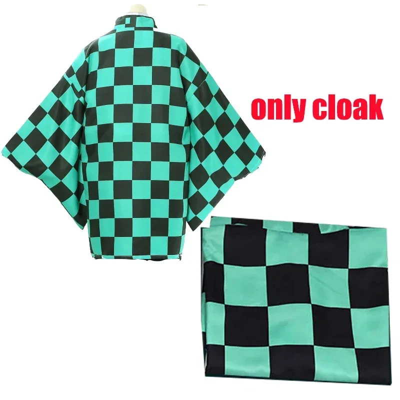 CyTanjirou Kamado Cosplay Custume Anime Demon Slayer Kimetsu No Yaiba Clothes For Adult Uniform Set Party Gift Wig Mask Kimono