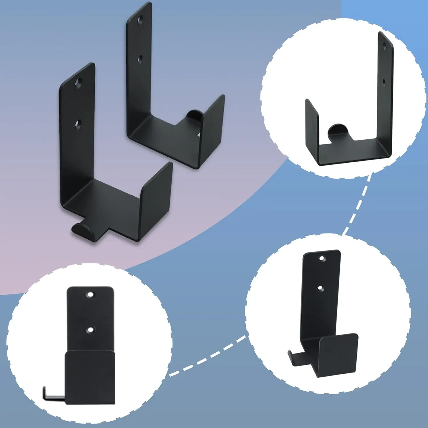 Совместим с Samsung Frame TV One Connect box Настенное крепление Большая версия 43–75 дюймов Большие кронштейны для крепления на стену Вешалка