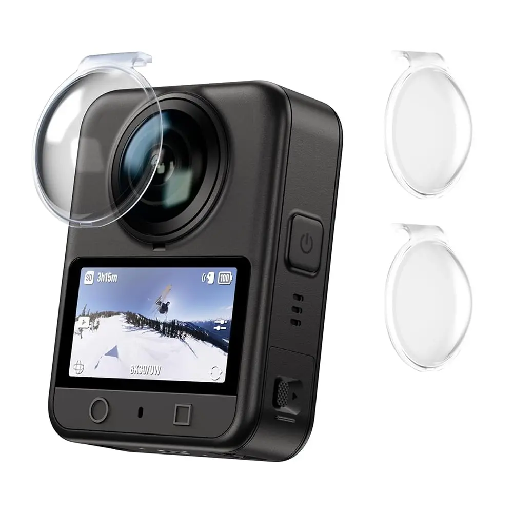 2 Pcs Osmo 360 II Lens Protector Guards,For DJI Osmo360 II/OSMO360 Ultra High Definition Lens Scratch Resistant Protective Cover