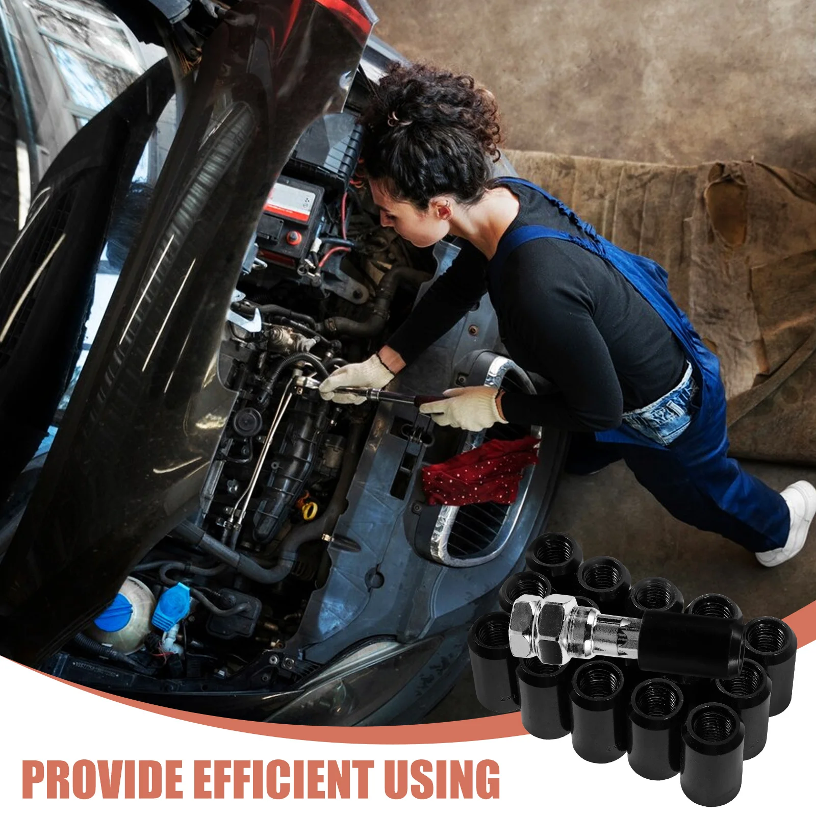 1セット M12X1.5 ブラック ホイールラグナットカバー 車用ハブネジプロテクターキャップ 自動車ホイールナット用