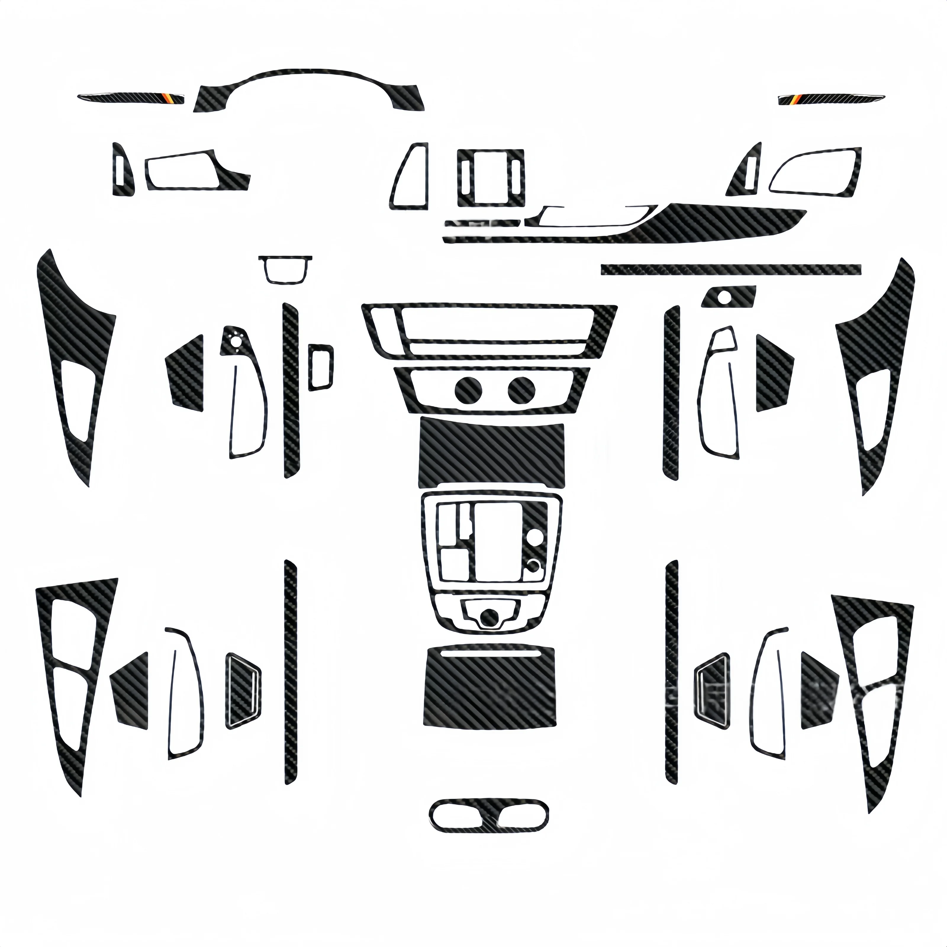 

Для Audi A6 S6 C7 A7 S7 4G8 2012-2018 углеродное волокно, центральная консоль автомобиля, приборная панель, панель переключения передач, накладка, наклейка, аксессуары