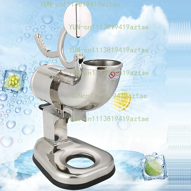 Ice Crusher Smoothie Maker Commercial Ice Shaver Machine Electric Automatic Snow Cone Maker Stainless Steel Shaved Ice Machine