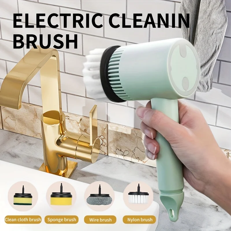 

Cleaning Brush USB Wireless Charging Kitchen Bathroom Brush Shoes Brush Leather Shoes Multi Function
