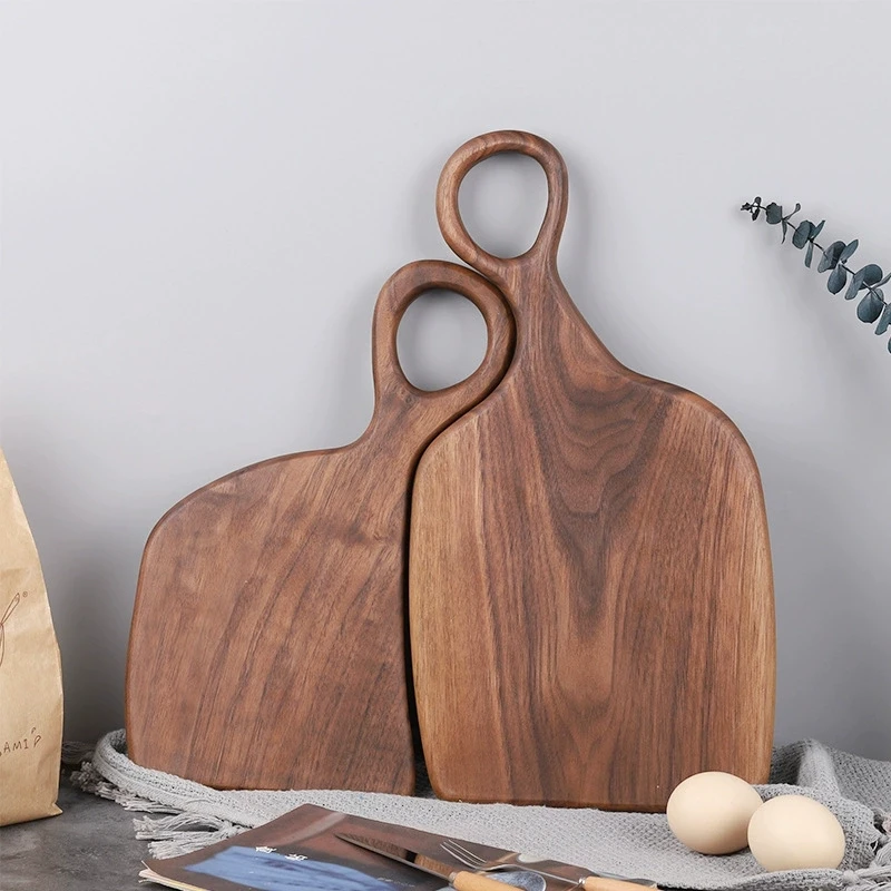 Black walnut steak, breadboard, solid wood cutting board, photography props