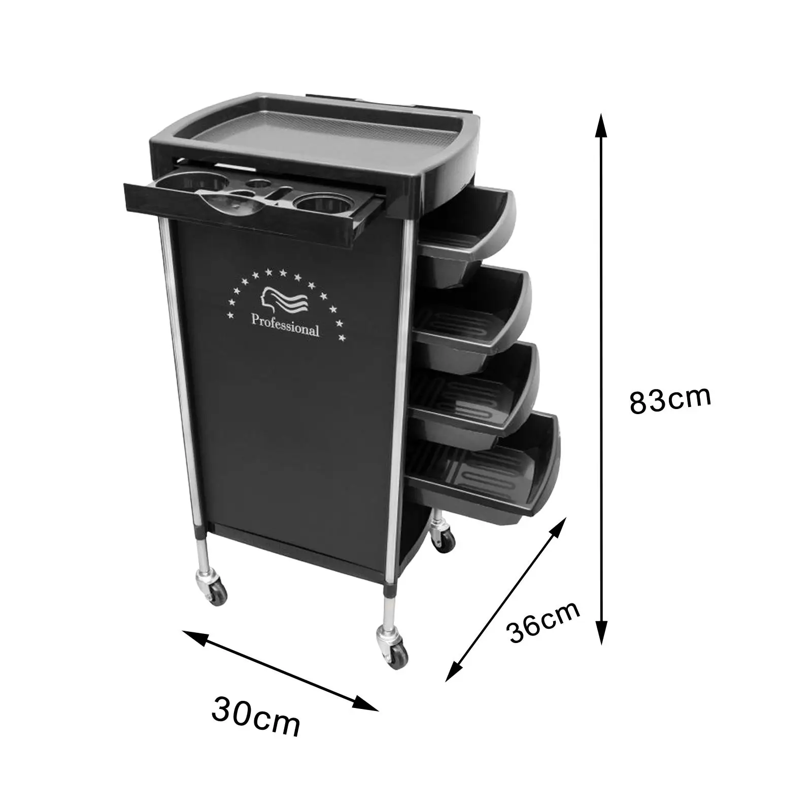 6 Tier Mobile Cart Hair Cart with Wheels Utility Cart Salon Storage Multipurpose Trolley Cart for Kitchen Bathroom Spa Equipment