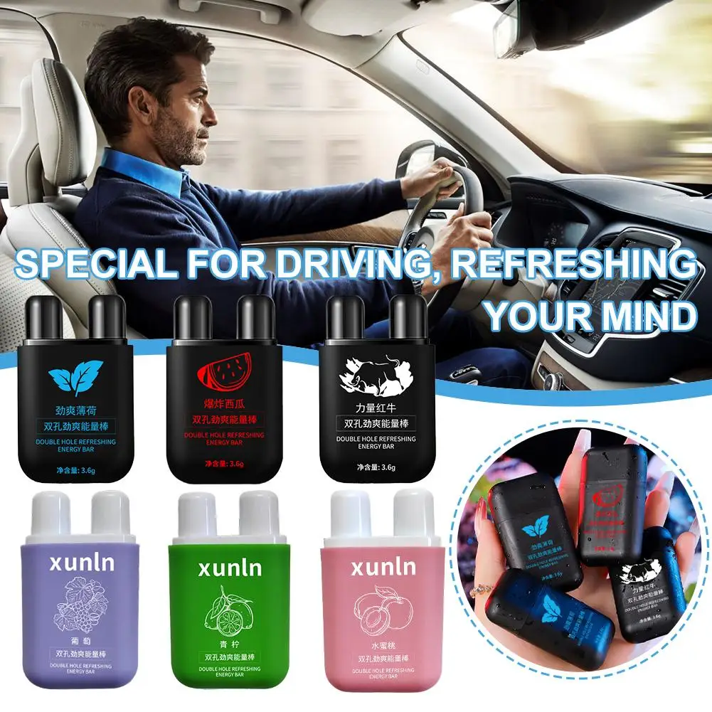 Wake Up Stick Double Holes Refreshing Inhaler Nasal Lanyard For Driving And Learning Non-irritating Supply Sleepiness Care