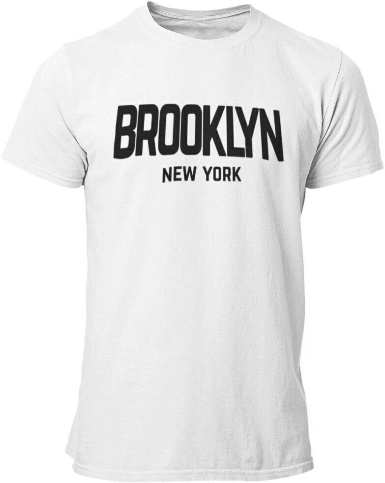 Pure White Round Neck Short Sleeved T-shirt with Black 