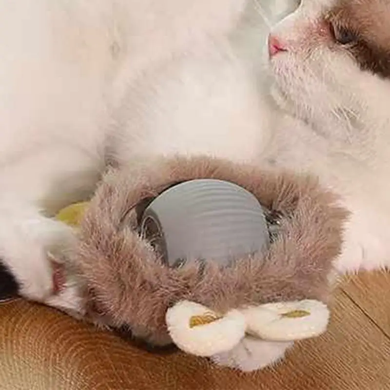 Boule rotative à mouvement automatique pour chat, jouet coule pour animal de compagnie de petite et moyenne taille