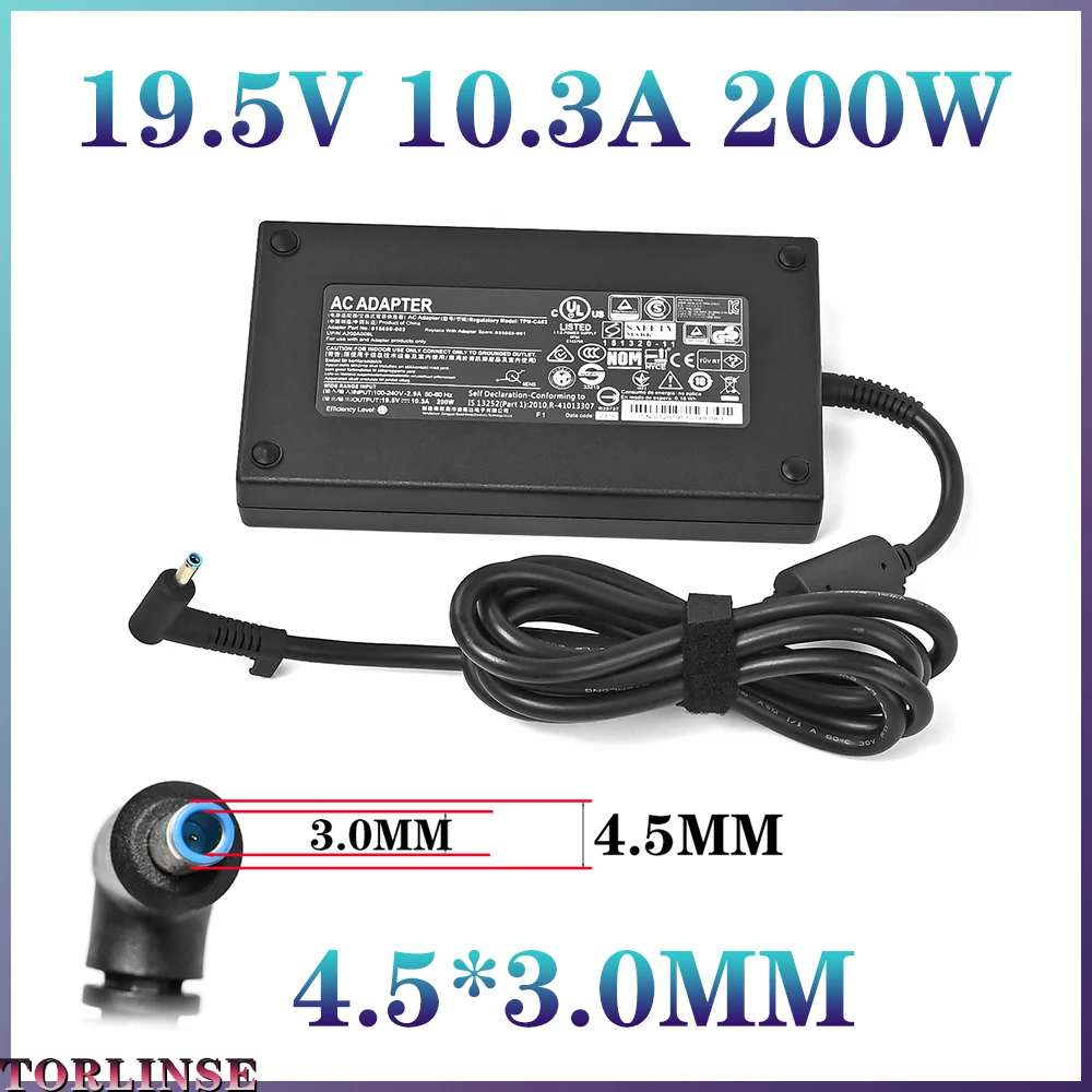 19.5V 10.3A 200W Laptop Adapter For HP ZBook 17 G3 G4 TPN-CA03 A200A008L 815680-002 835888-001 15-CE004LA Power Supply