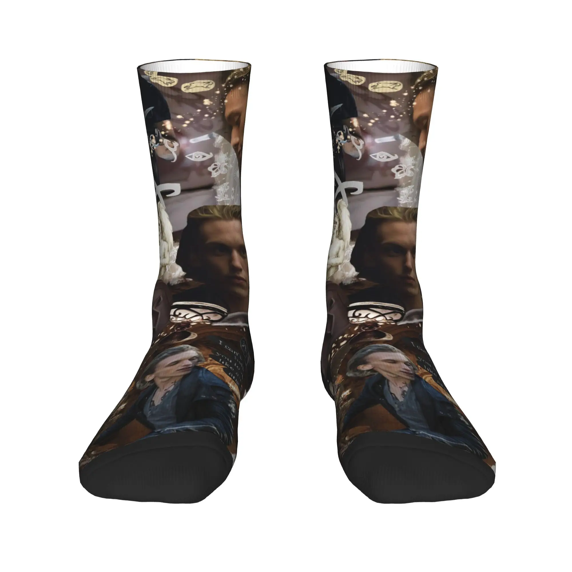 Jamie Campbell Bower Kousen Grafische Mode Sokken Herfst Antislip Sokken Heren Running Sport Kwaliteit Sokken